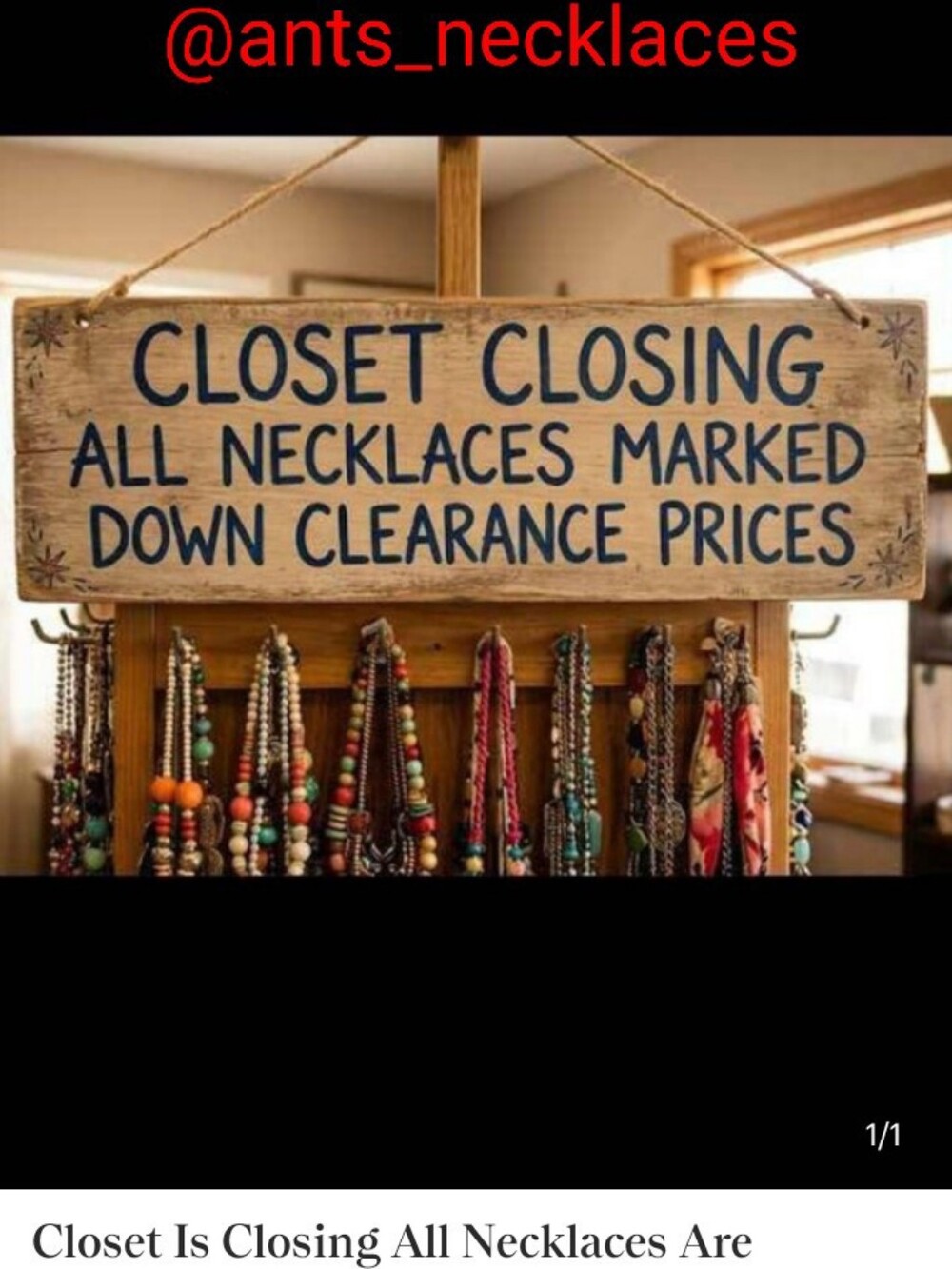 Check Out Our Sister Closet: @Ants_Necklaces